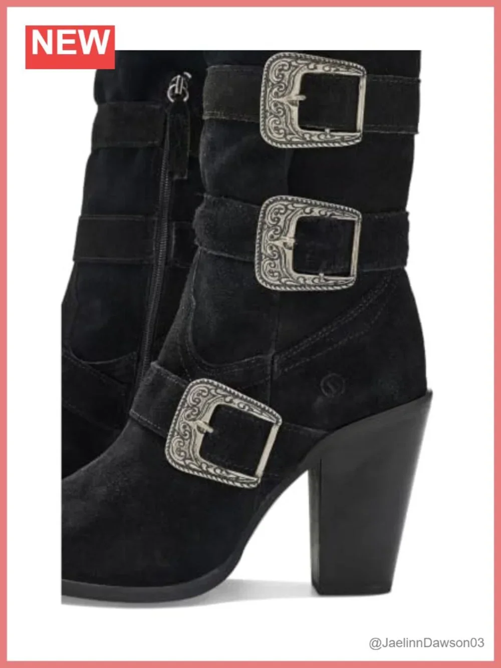 Leather Snip Toe Western Over the Knee High Heel Platform Boots Zip